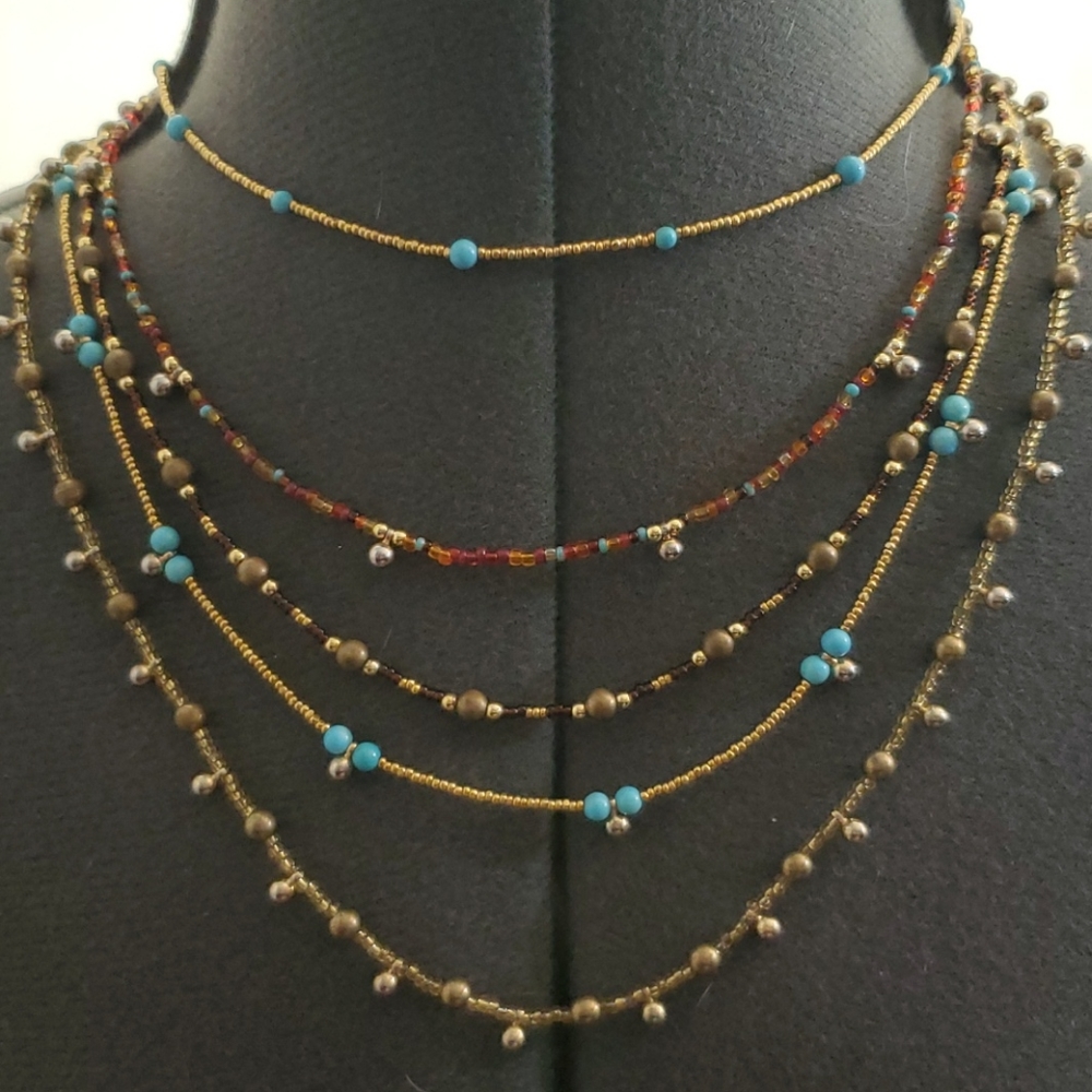 Beaded Layered Necklace